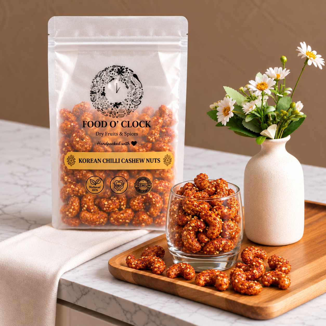 Korean Chilli Cashew Nuts